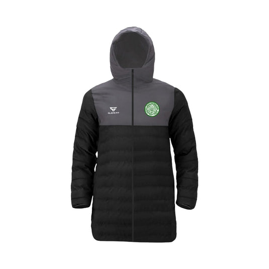 Cleary Celtic FC Long Padded Jacket (Above Knee) - Adults