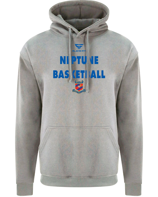Neptune Basketball POD Hoodie Grey - Adults