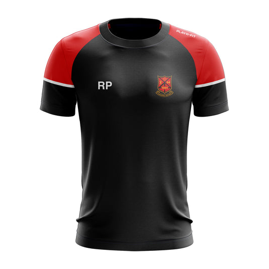 Ahoghill Rovers T-Shirt Stellar (Black/Red) - Adults