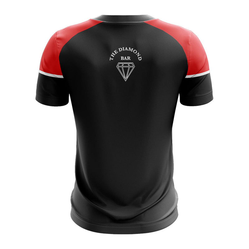 Load image into Gallery viewer, Ahoghill Rovers T-Shirt Stellar (Black/Red) - Adults
