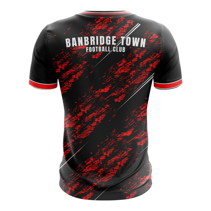Load image into Gallery viewer, Banbridge Town FC Jersey (Training Red Stripes) - Adults
