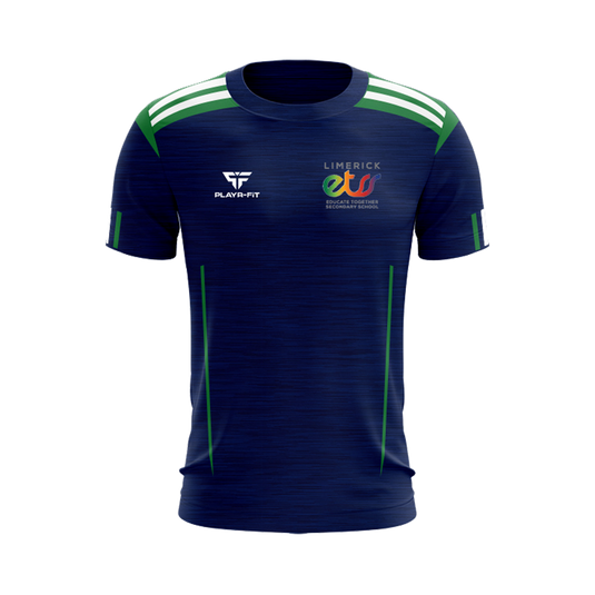Limerick ETSS Students T-Shirt Adroit (Navy/Green/White) - Adults