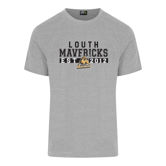 POD Louth Mavericks T-Shirt Template 07 (Heather Grey) - Adults