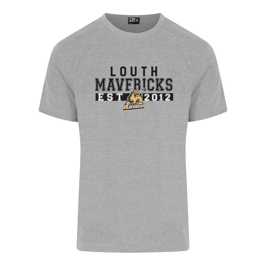 POD Louth Mavericks T-Shirt Template 07 (Heather Grey) - Adults