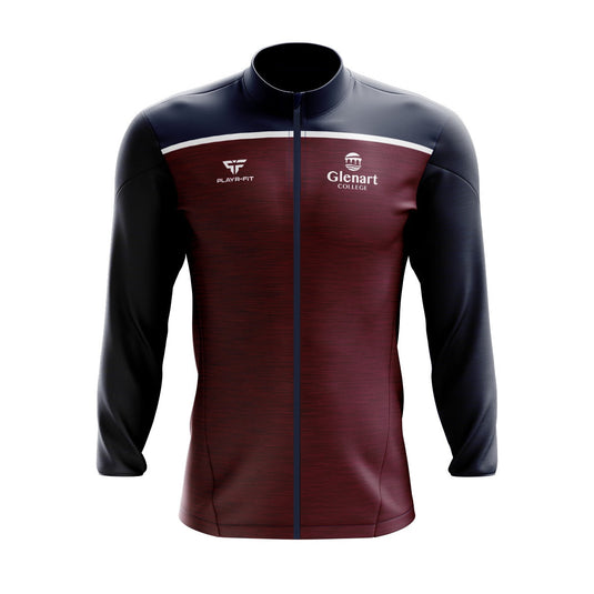 Glenart College Students Midlayer (Full Zip) Spirit (Maroon/Navy/White) - Adults