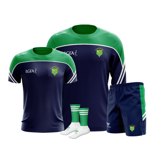 O Raghallaighs LGFA Momentum Pack (Crewneck Momentum, T-Shirt Momentum, Leisure Shorts Momentum, Mid Socks Momentum) - Adults