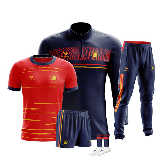 St Joseph's & St James' PS Poyntzpass Student PE Pack 1 (Midlayer, Jersey, Skinny Pants, Shorts, Mid Socks) - Adults