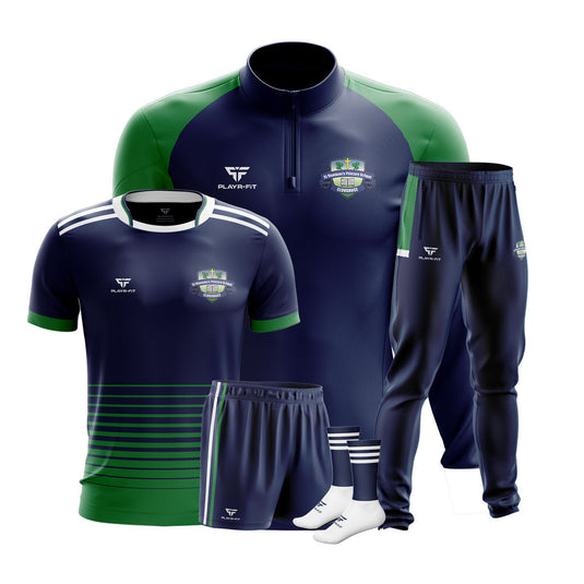 St Moninnas PS Cloughoge Students PE Pack 1 (Midlayer, Jersey, Skinny Pants, Shorts, Mid Socks) - Kids