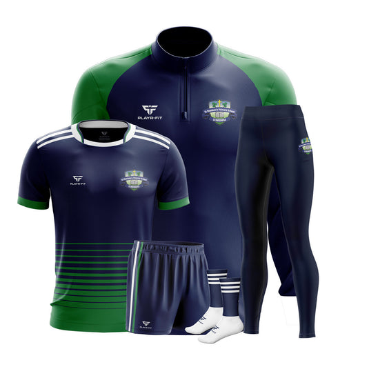 St Moninnas PS Cloughoge Students PE Pack 2 (Midlayer, Jersey, High Waist Leggings, Shorts, Mid Socks) - Adults