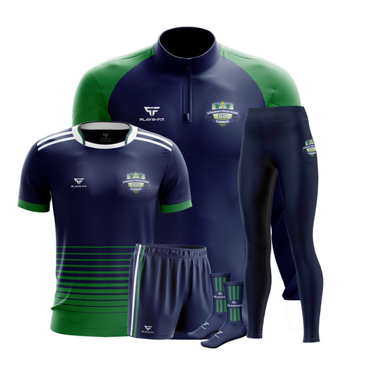 St Moninnas PS Cloughoge Students PE Pack 2 (Midlayer, Jersey, High Waist Leggings, Shorts, Mid Socks) - Kids