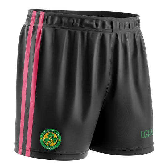 Shamrock Gaels Armagh Training/Playing Shorts (Black/Pink) Adults