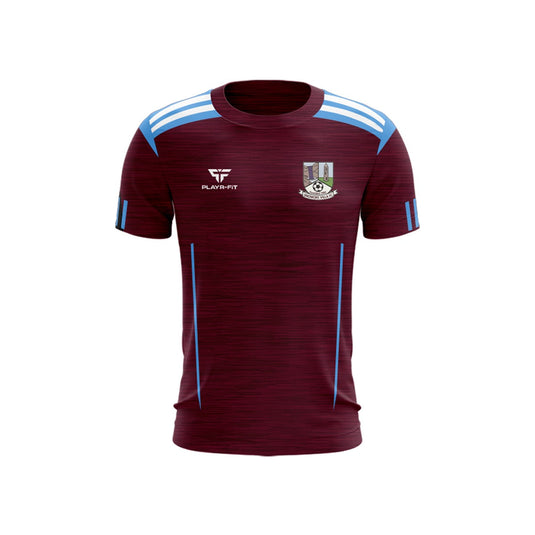 Dromore Villa FC T-Shirt Adroit (Maroon/Blue) - Kids