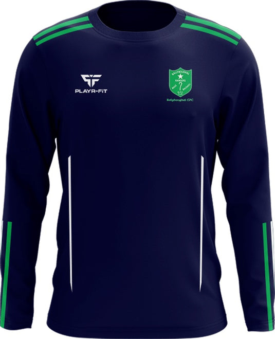 Ballyboughal GFC Crew Neck Adroit (Navy/Green/White) - Kids