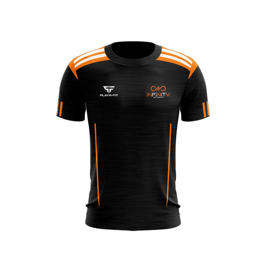 Infinity Studio Gym T-Shirt Adroit (Black, Orange, White) - Adults