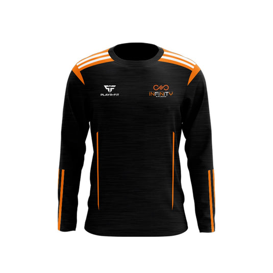 Infinity Studio Gym Crew Neck Adroit (Black, Orange, White) - Adults