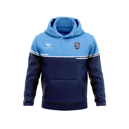 Dublin Wolfhound Dodgeball Hoodie Courage (Navy/Blue/White) - Adults