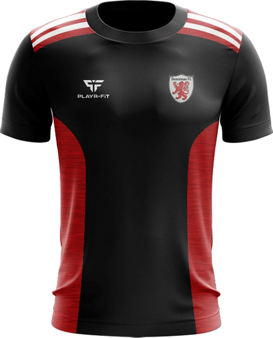 Dunnaman FC T-Shirt Endure Red/Black - Adults