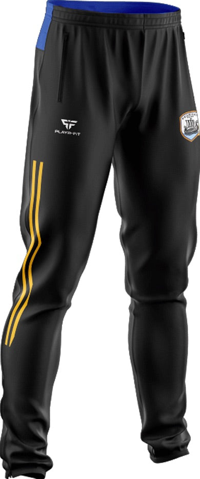 Dromiskin United Skinny Pants Adroit (Black/Yellow/Blue) - Adults