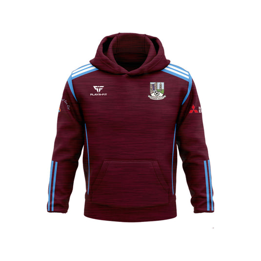 Dromore Villa FC Hoodie Adroit (Maroon/Blue) - Adults