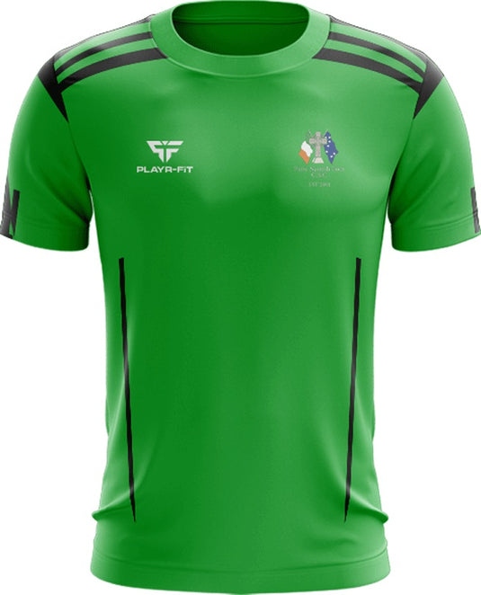 Pairc Naomh Eoin Celtic Supporters Club Waterford T-Shirt Adroit (Green/black) - Adults