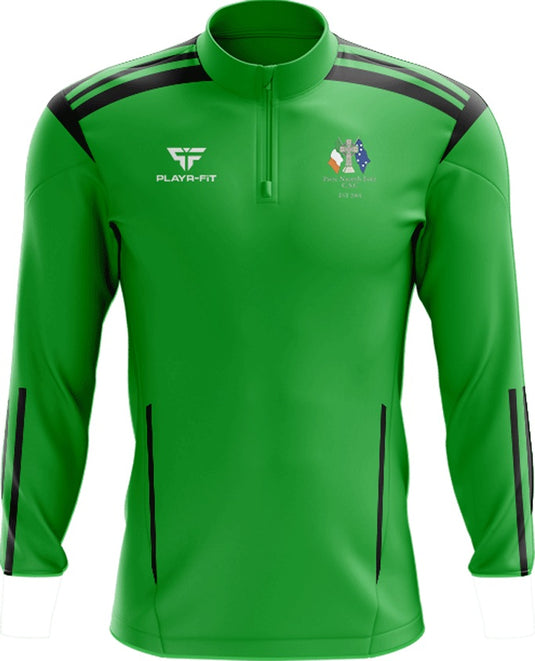 Pairc Naomh Eoin Celtic Supporters Club Waterford Midlayer (1/4 Zip) Adroit (Green/black) - Adults