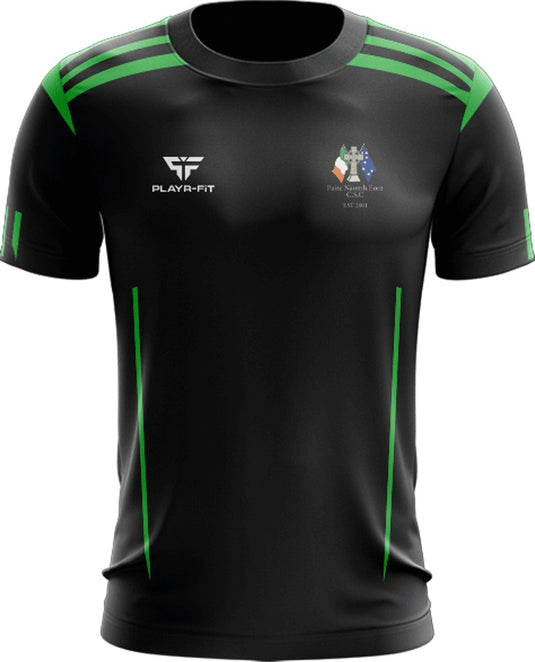Pairc Naomh Eoin Celtic Supporters Club Waterford T-Shirt Adroit (Black/Green) - Adults