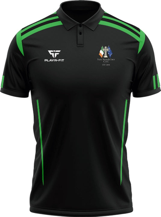 Pairc Naomh Eoin Celtic Supporters Club Waterford Polo Adroit (Black/Green) - Adults