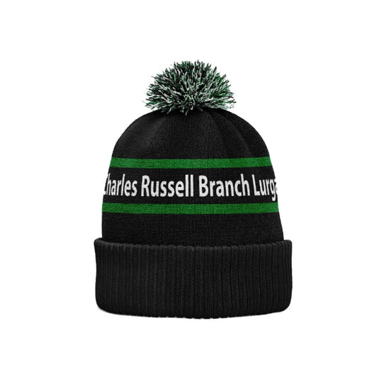 INF Lurgan Bobble Hat (Black) - Kids - Age 8 and Under
