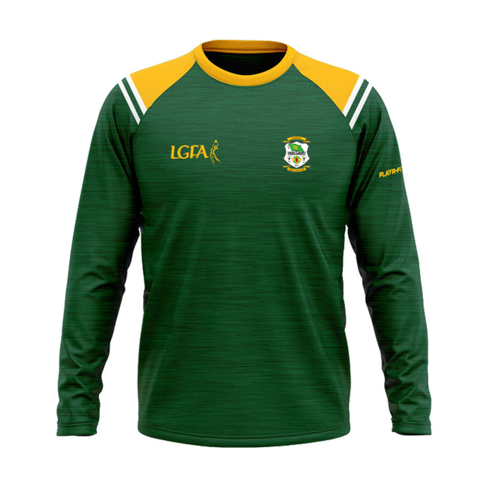 Carrickmacross Ladies LGFA Crew Neck Vigour (Green/YellowGold/White) - Kids
