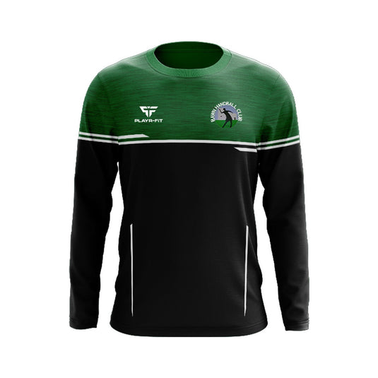 Bawn Handball Club Crew Neck Courage (Black/Green/White) - Adults
