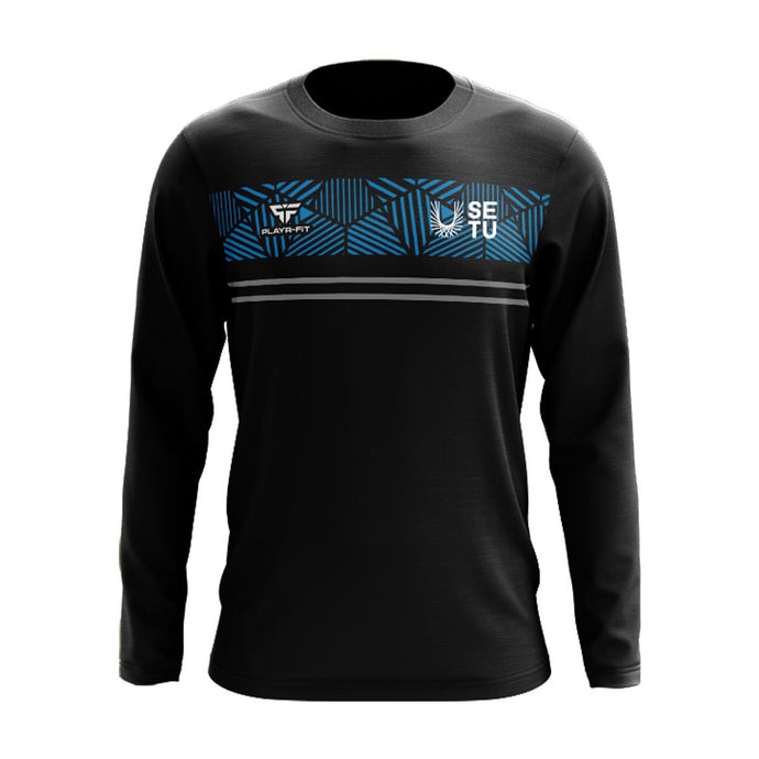 SETU Students Crew Neck Optimum (Black/Sky) - Adults