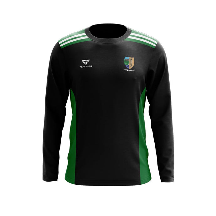 St Molaise Gaels Mens Club Gear Crew Neck Endure (Black/Green) - Adults