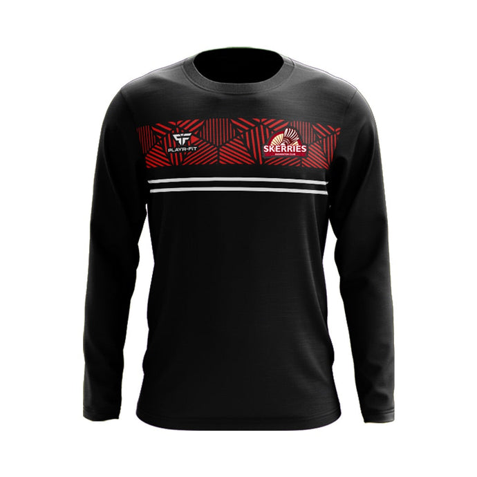 Skerries Badminton Club Crew Neck Optimum (Black/Red/White) - Adults