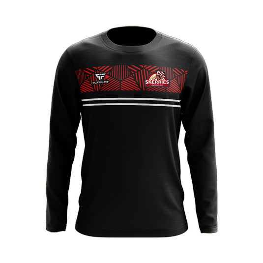 Skerries Badminton Club Crew Neck Optimum (Black/Red/White) - Adults