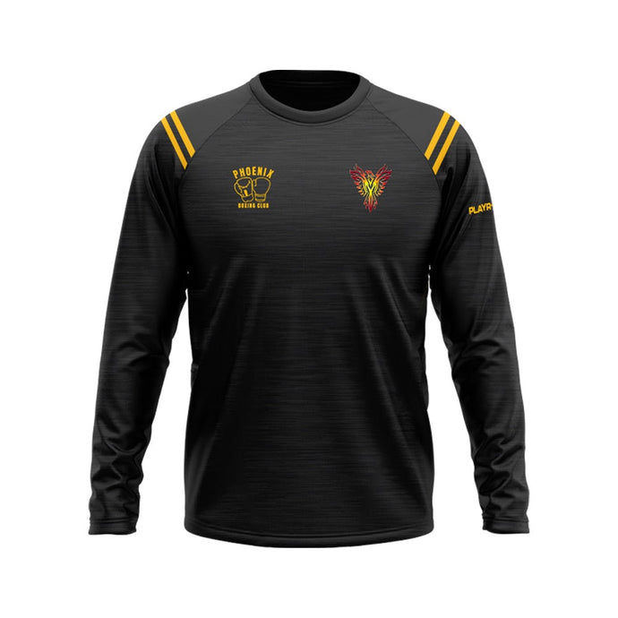 Phoenix Boxing Club Crew Neck Vigour (Black/YellowGold) - Adults
