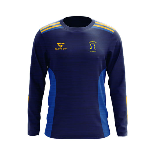 Portadown Netball Crew Neck Endure (Navy/Blue) - Adults