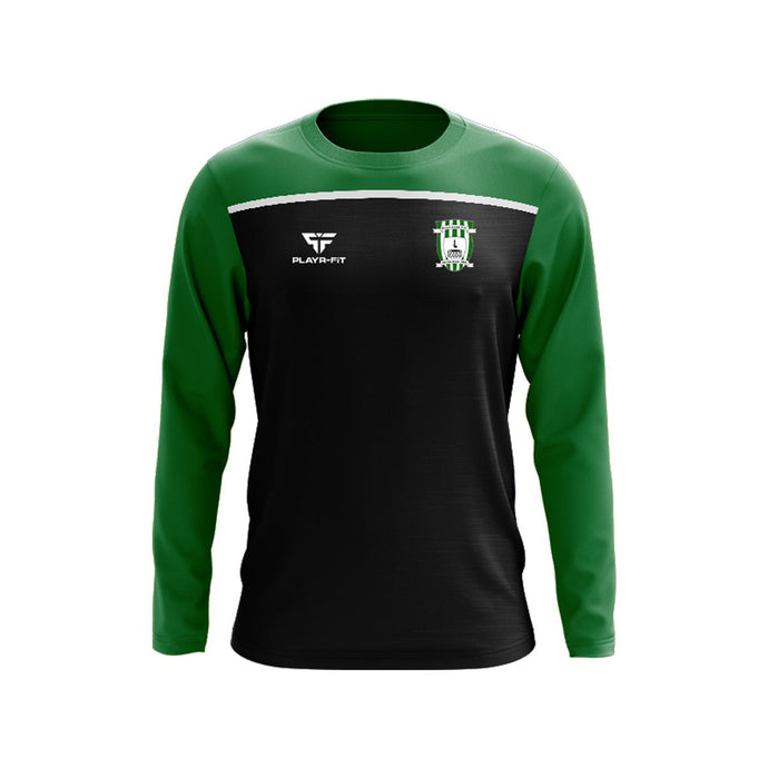 Killylough FC Crew Neck Spirit (Black/Green) - Adults
