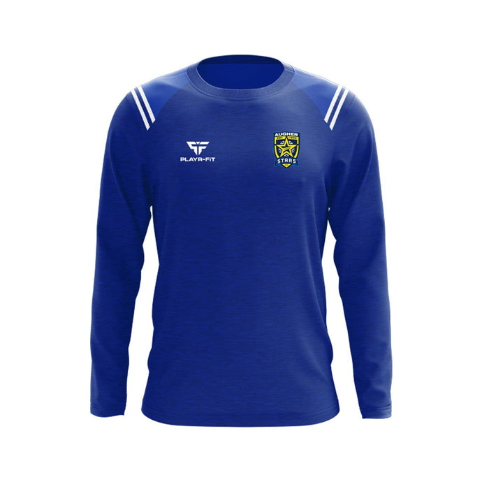 Augher Stars Crew Neck Vigour Blue/White - Adults