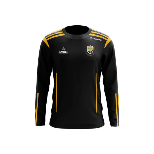 University of Glasgow GFC Crew Neck Adroit (Black/Gold) - Adults