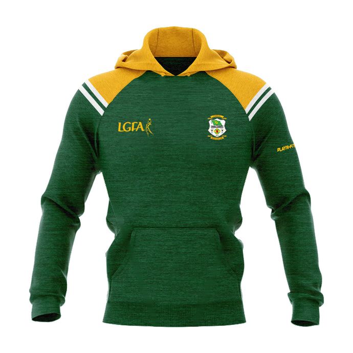 Carrickmacross Ladies LGFA Hoodie Vigour (Green/YellowGold/White) - Adults