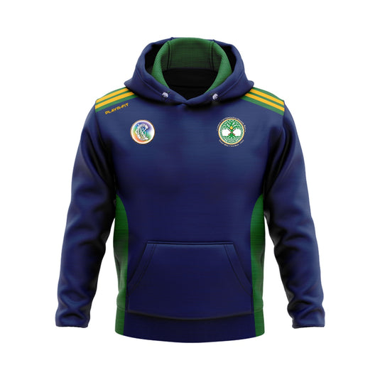 St Endas Camogie Hoodie Endure (Navy/Green/YellowGold) - Kids
