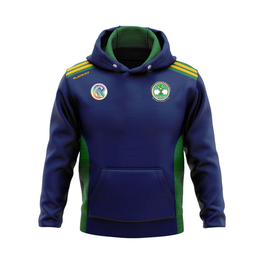 St Endas Camogie Hoodie Endure (Navy/Green/YellowGold) - Adults