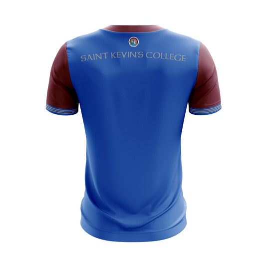 St Kevins College Lisnaskea Students Jersey B05 (Blue/Maroon) - Adults