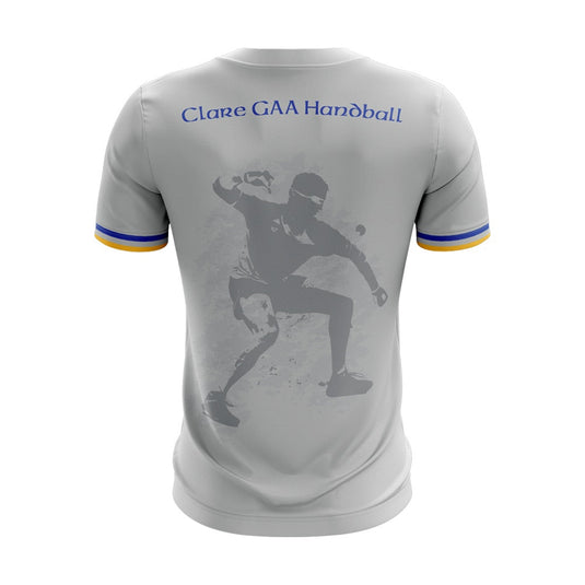 Clare Handball Jersey B19 (Grey/Blue) - Adults