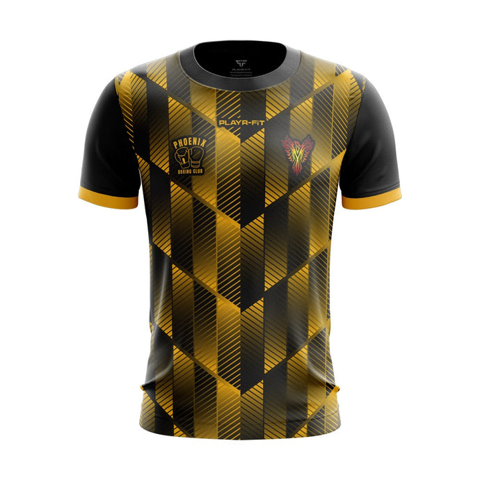 Phoenix Boxing Club Jersey D04 (Black/YellowGold) - Kids