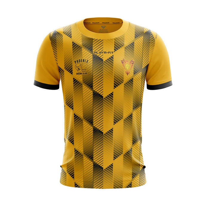 Phoenix Boxing Club Jersey D04 (YellowGold/Black) - Adults