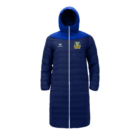 Newry Rugby Club (100 Years) Long Padded Jacket (Above Knee) Fleece Lined - Adults