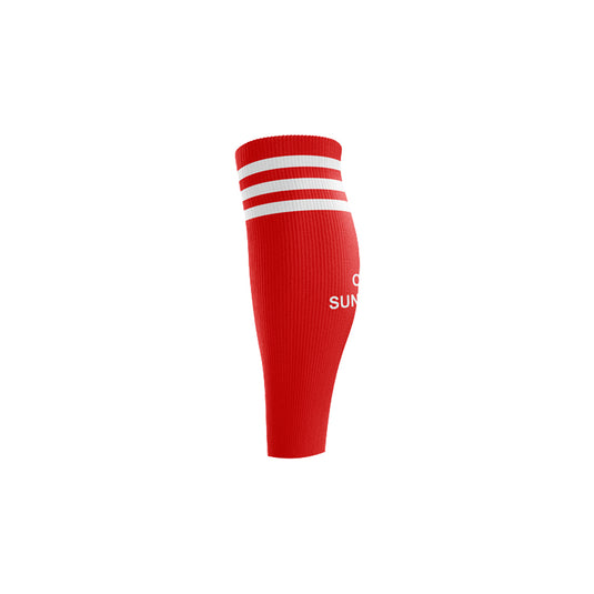 Oxford Sunnyside FC Sock Sleeves Red - Adults