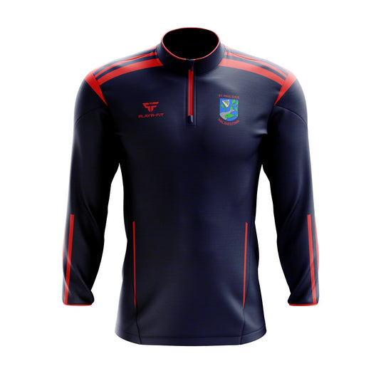 St Pauls NS Walshestown Students Midlayer (1/4 Zip) Adroit (Navy/Red) - Adults