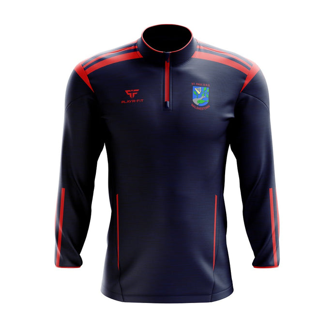 St Pauls NS Walshestown Students Midlayer (1/4 Zip) Adroit (Navy/Red) - Kids